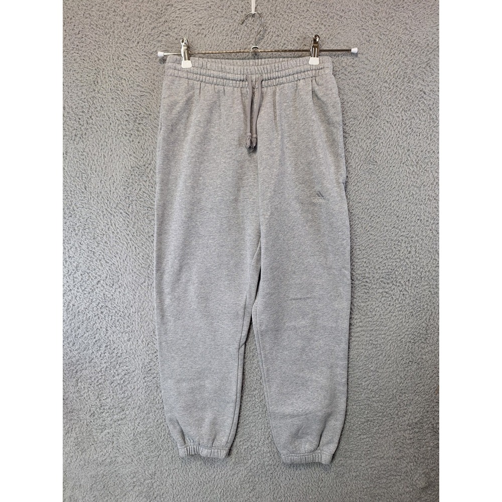 Adidas ALL SZN Sweatpants‎ Mens XS (Fits 26x26.5) Heather Grey Fleece Drawstring